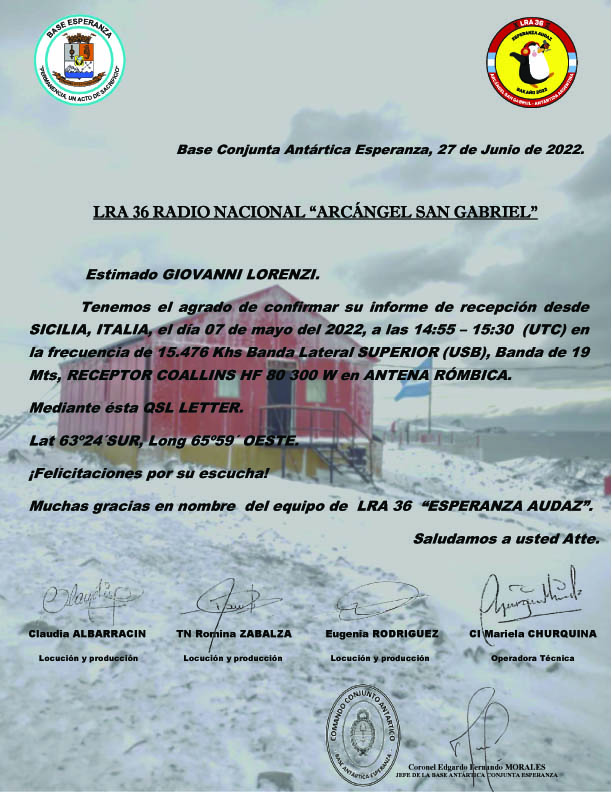 LRA36 RADIO NACIONAL ARGANGEL SAN GABRIEL