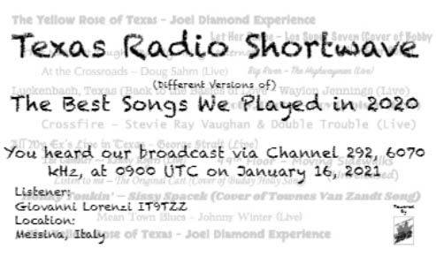 QSL SPECIAL TEXAS RADIO