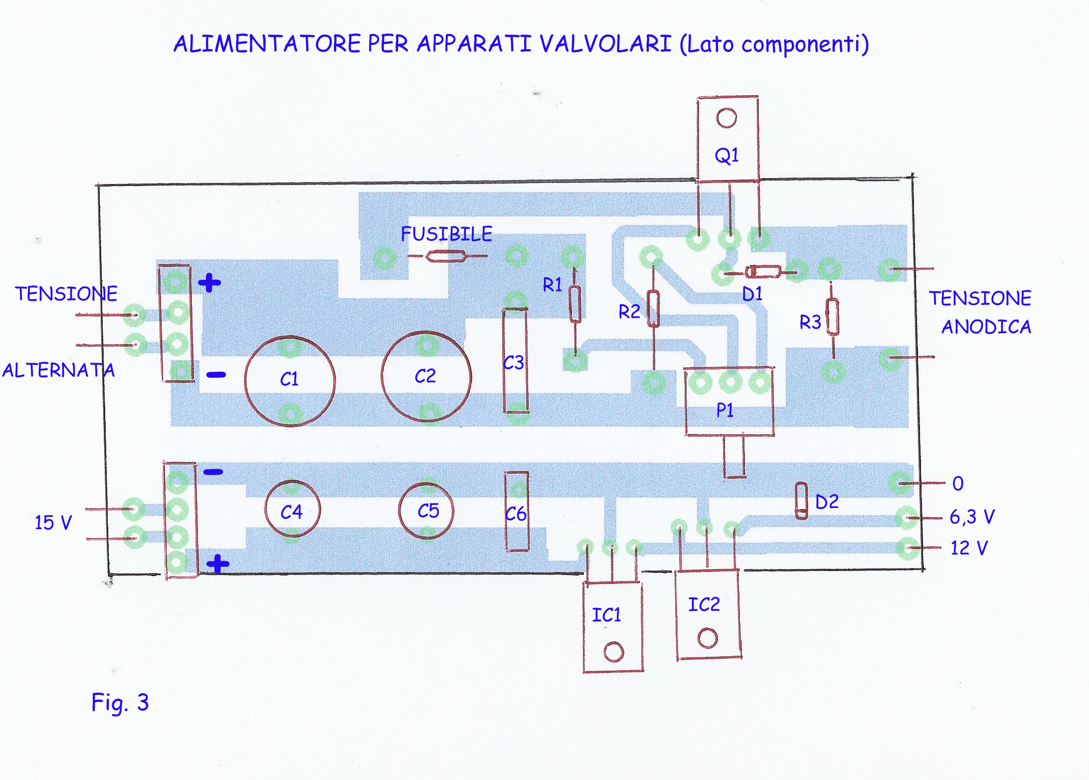 LATO COMPONENTI ALIMENTATORE