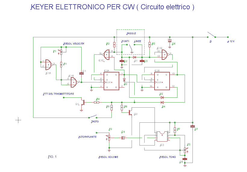 circuito elettrico keyer