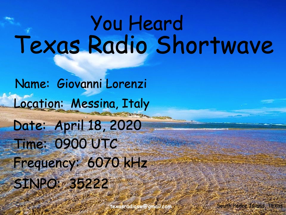 TEXAS RADIO SHORT WAVE